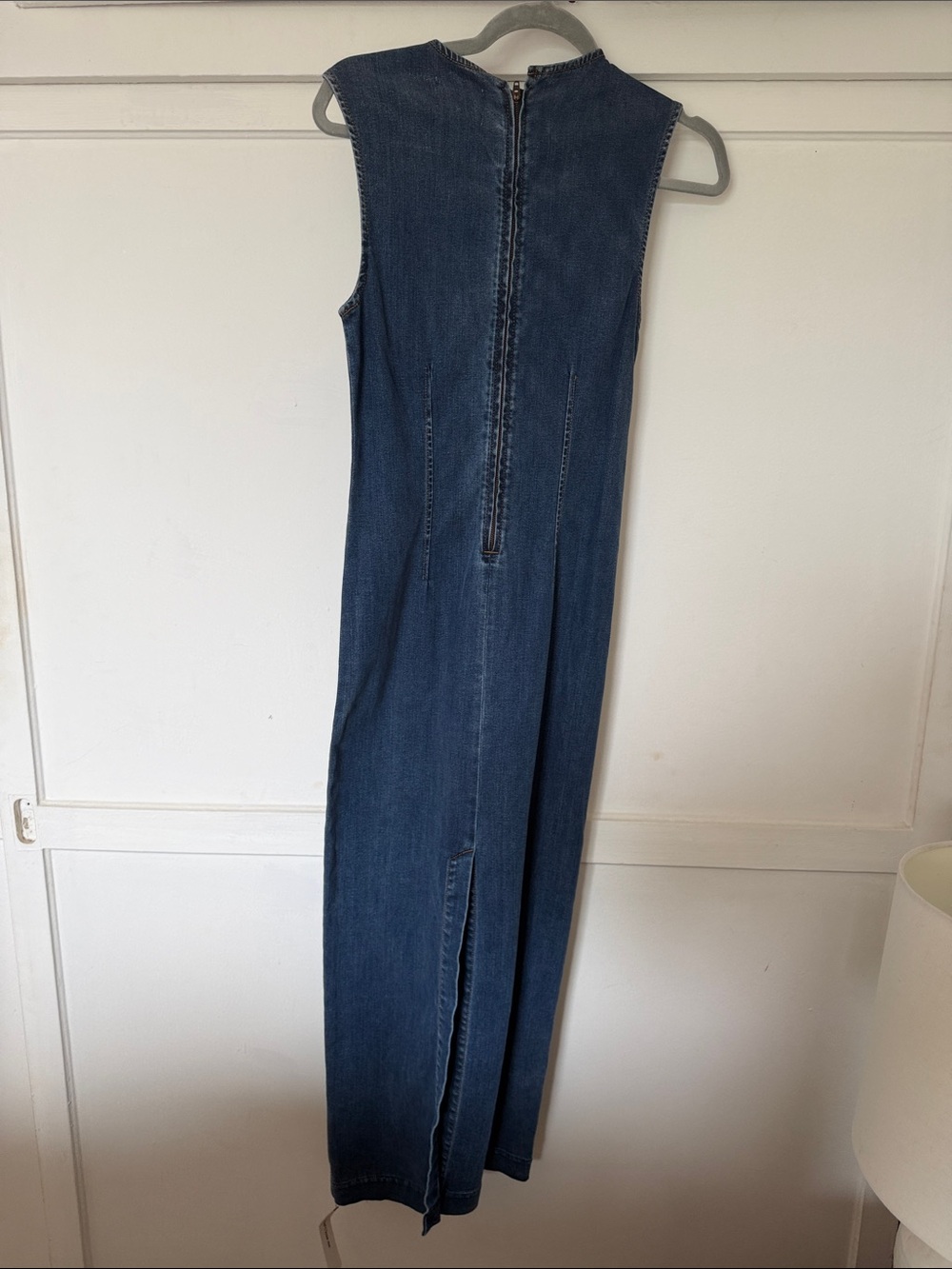 Reformation Kendi Denim Midi Dress - Fitted Waist - Picture 6 of 8